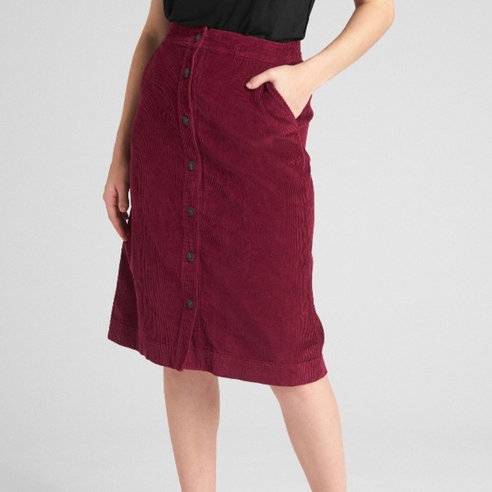 🔥FLASH SALE🔥Gap Button-Front Midi Skirt